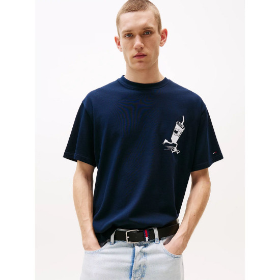 Tommy Hilfiger Ανδρική κοντομάνικη μπλούζα Back Logo Graphic Relaxed T-Shirt